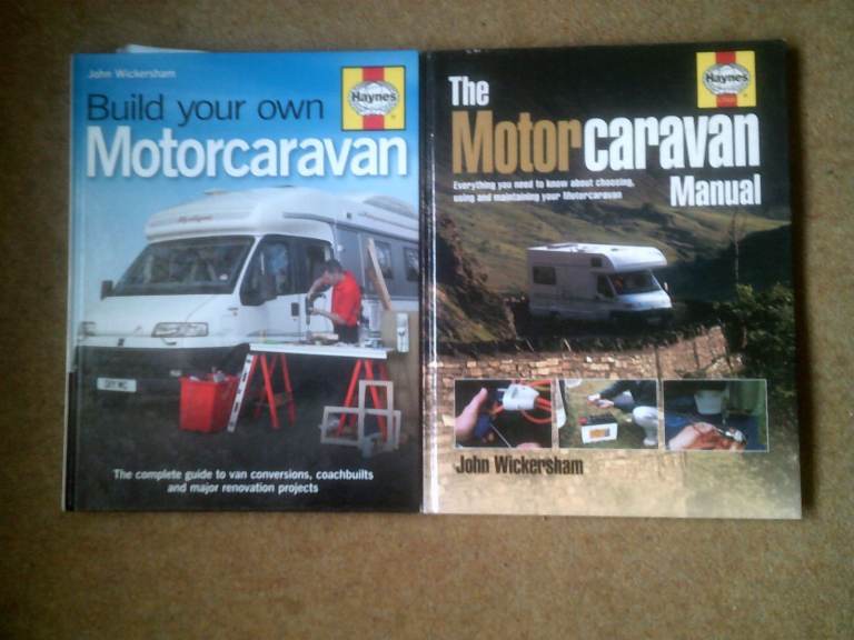 MOTORHOME / CARAVAN BOOKS (2) - *HAYNES*  SELF BUILD & MAINTENACE - VGC