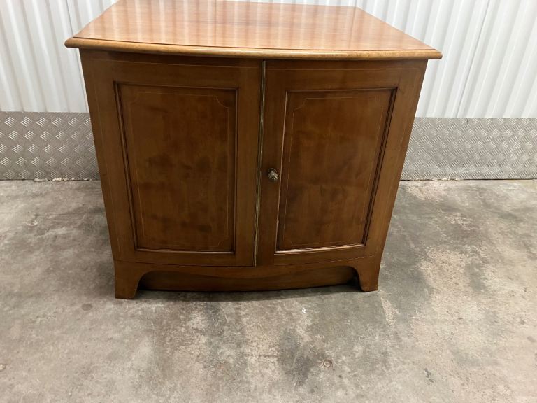 Large Bow Front Storage Cabinet 