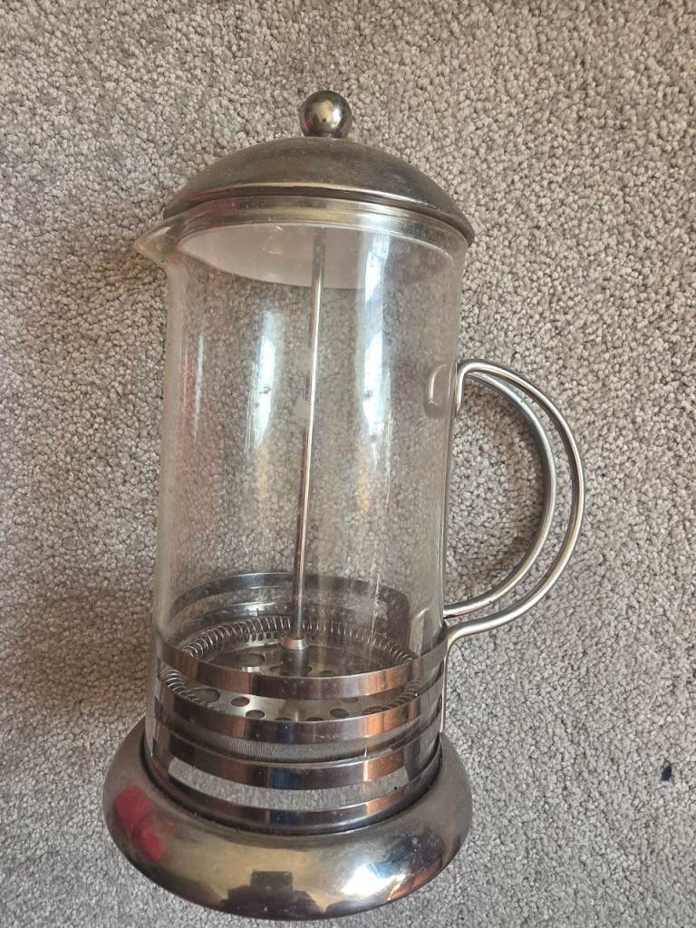 Glass and Metal Cafetiere – Good Condition