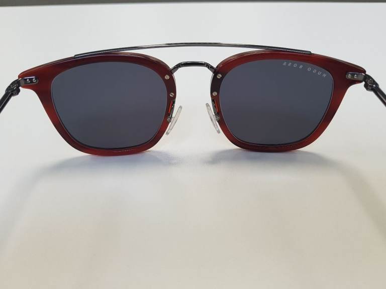 Hugo Boss gents Large grey 53mm lense red sunglasses