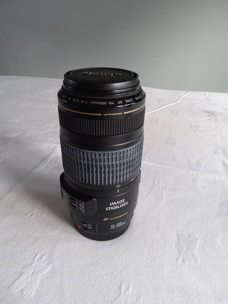 Canon 70 - 300mm lens with image stabilizer