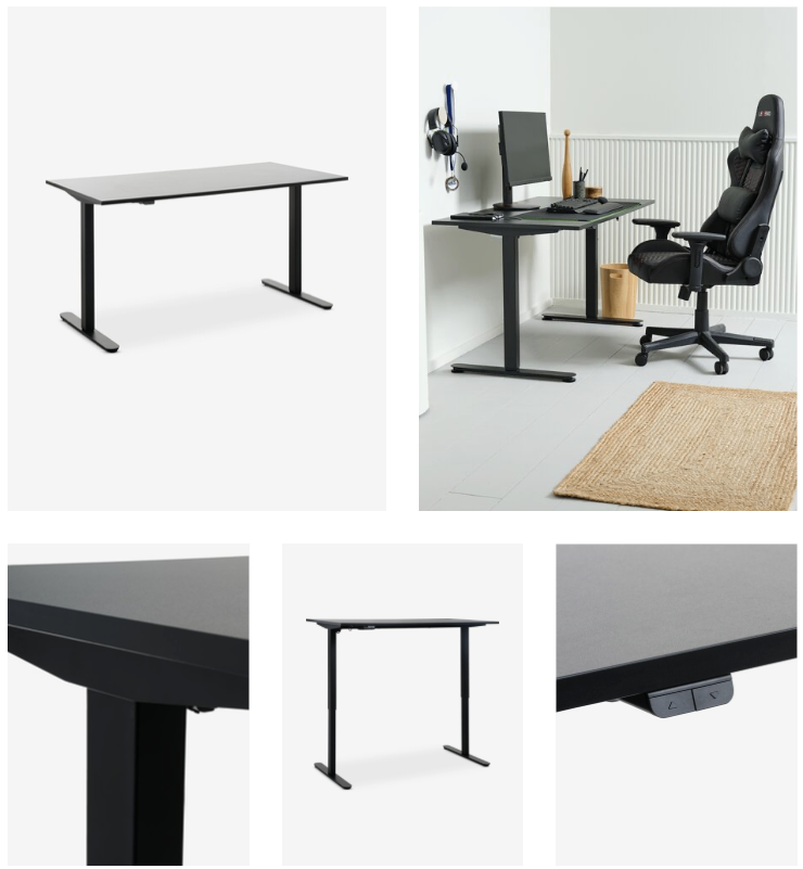 JYSK sit and stand desk, electric height adjustment 