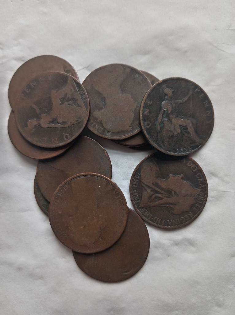 Antique lucky pennies