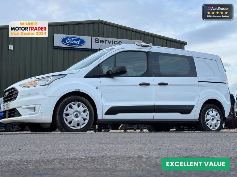 2019 Ford Transit Connect Crew Cab LWB L2H1 Low Roof Trend 230 Air Con Camera Sensors EURO 6 Pane...