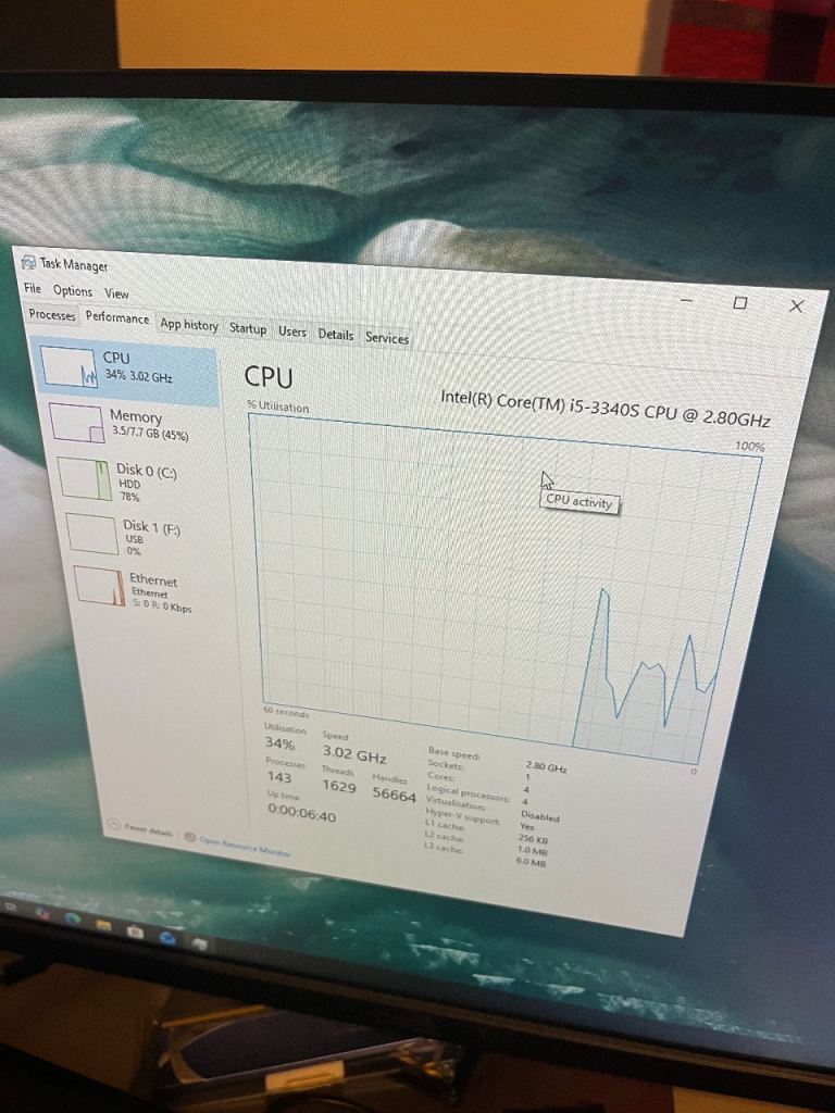 ASUS i5-3340S Desktop Computer 8GB 1TB