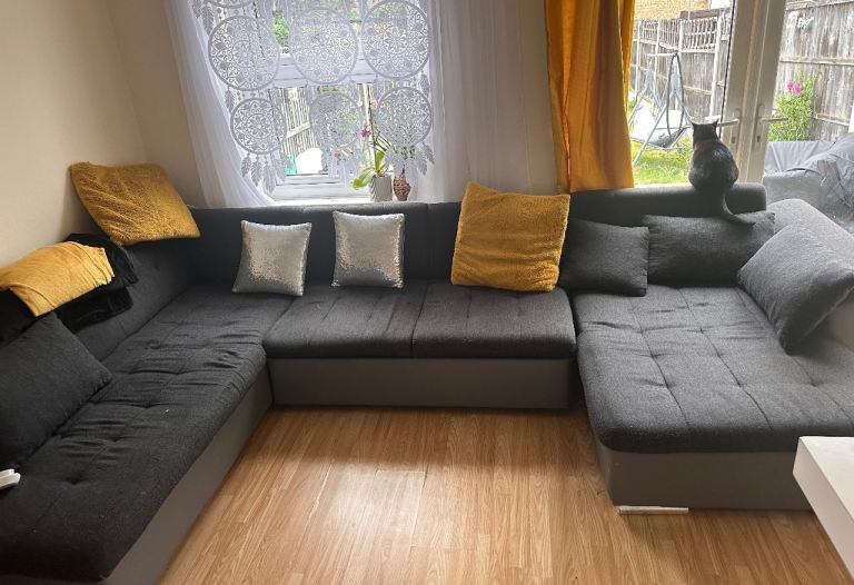  SOLD Corner Sofa Bed with Storage