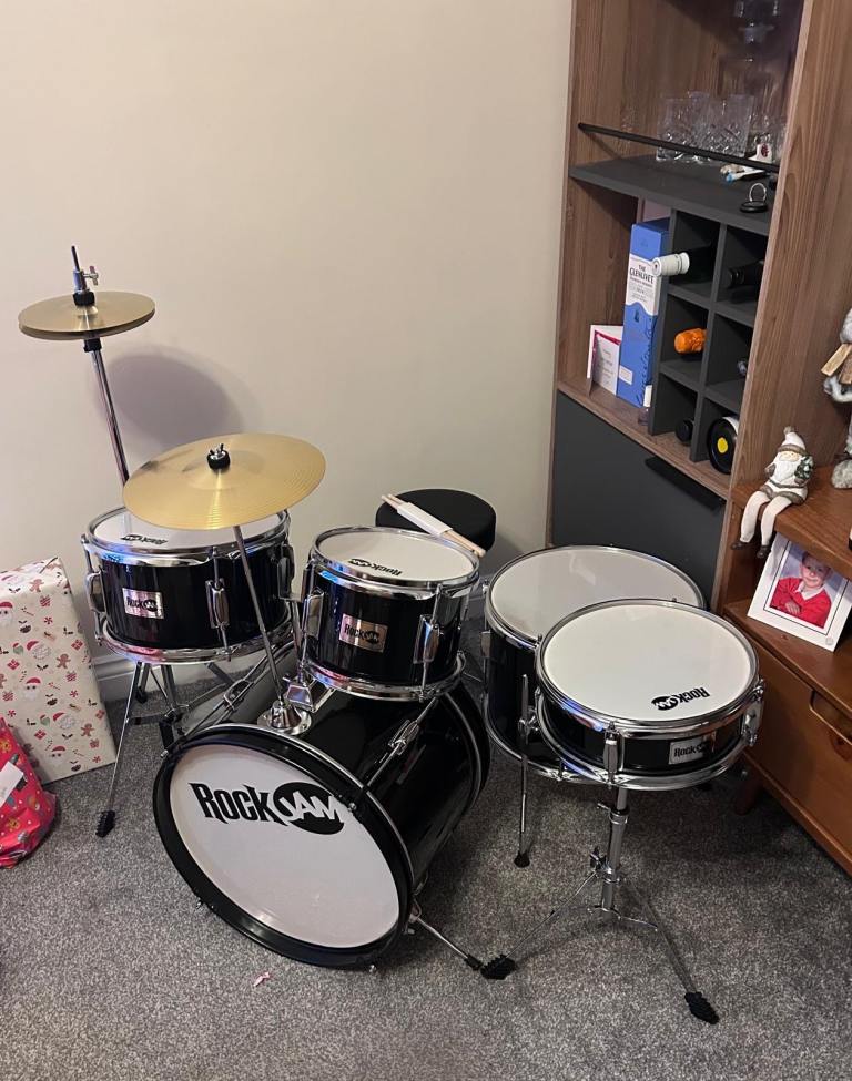 Rock jam 5 piece junior drumset