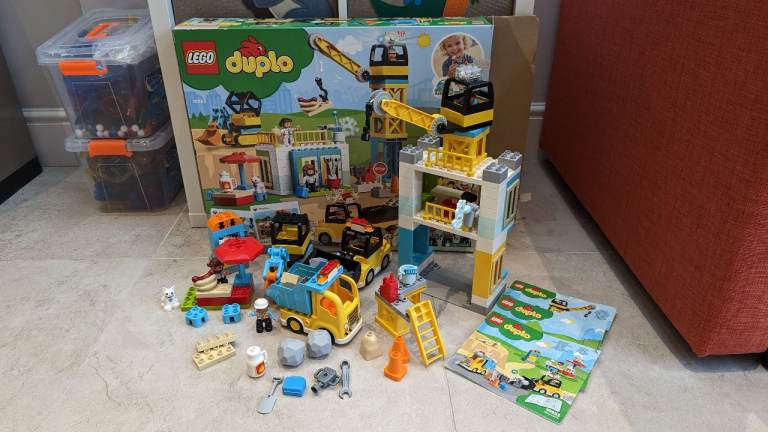 Lego Duplo Construction Site Set - Good Condition