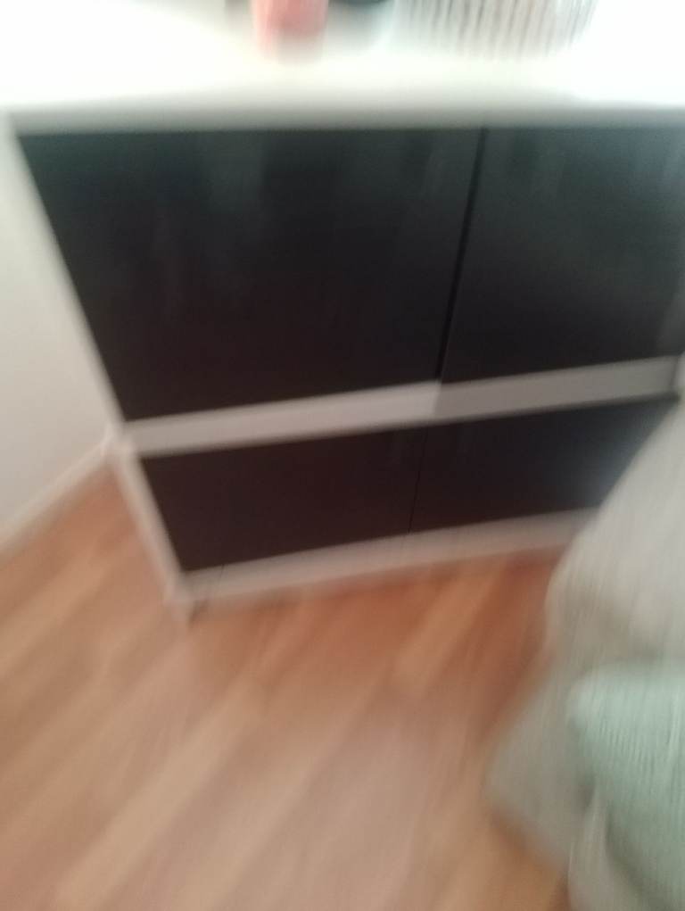 Black and White Chest of Drawers - Good Condition