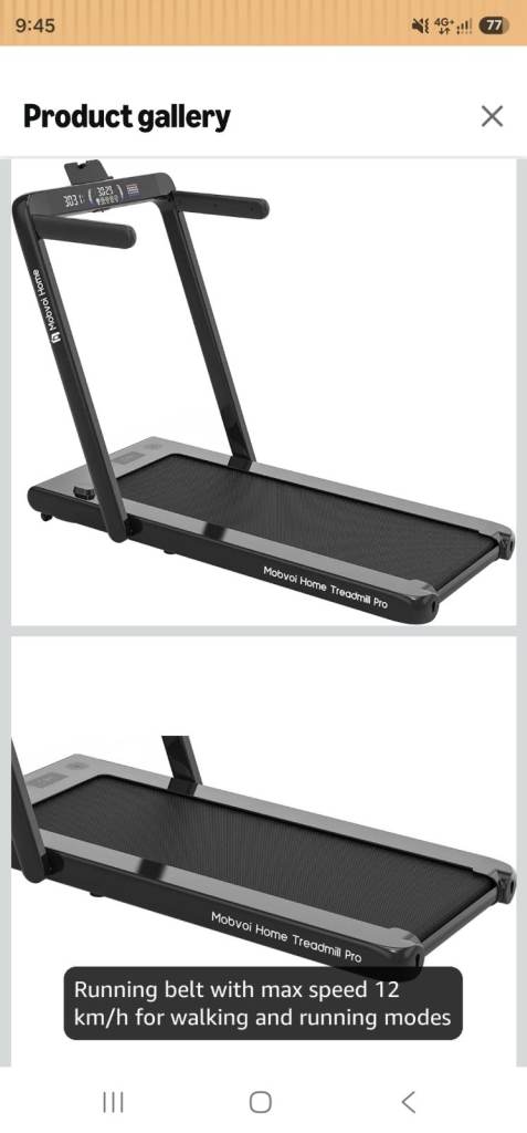 Mobvoi Home Treadmill Pro - Max 12km/h Speed