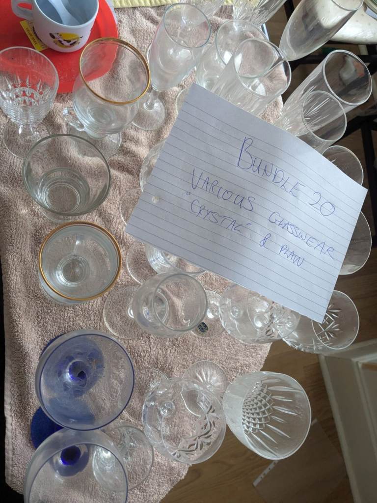 Free Bundle (#20) of Various Crystal & Glassware – Good Condition