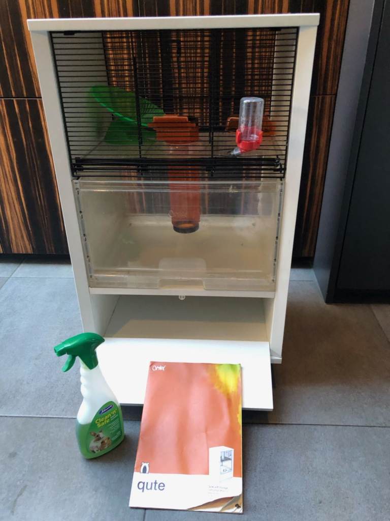 Hamster cage on wheels made by omelette