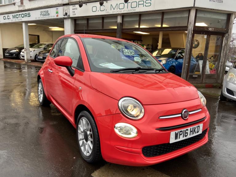 2016 Fiat 500 1.2 Pop Star Coral Pink AC Alloys £20 Tax