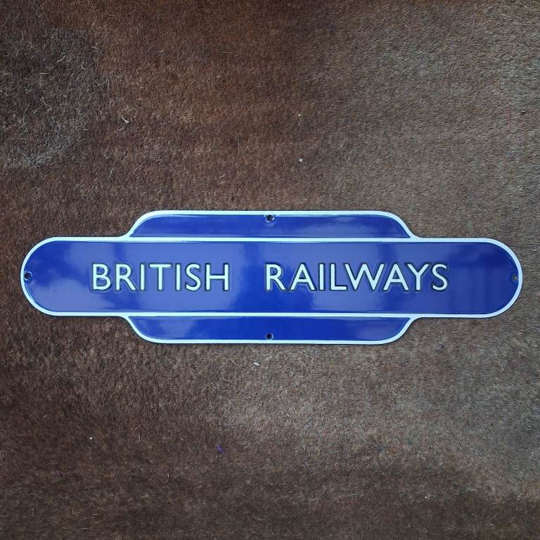 British Railways Enamel Sign - Like New 