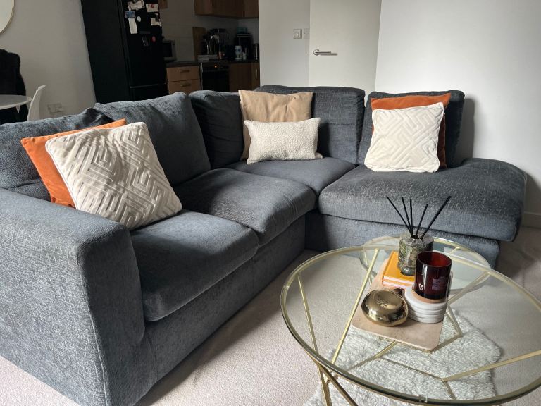 Grey Left L shape sofa 