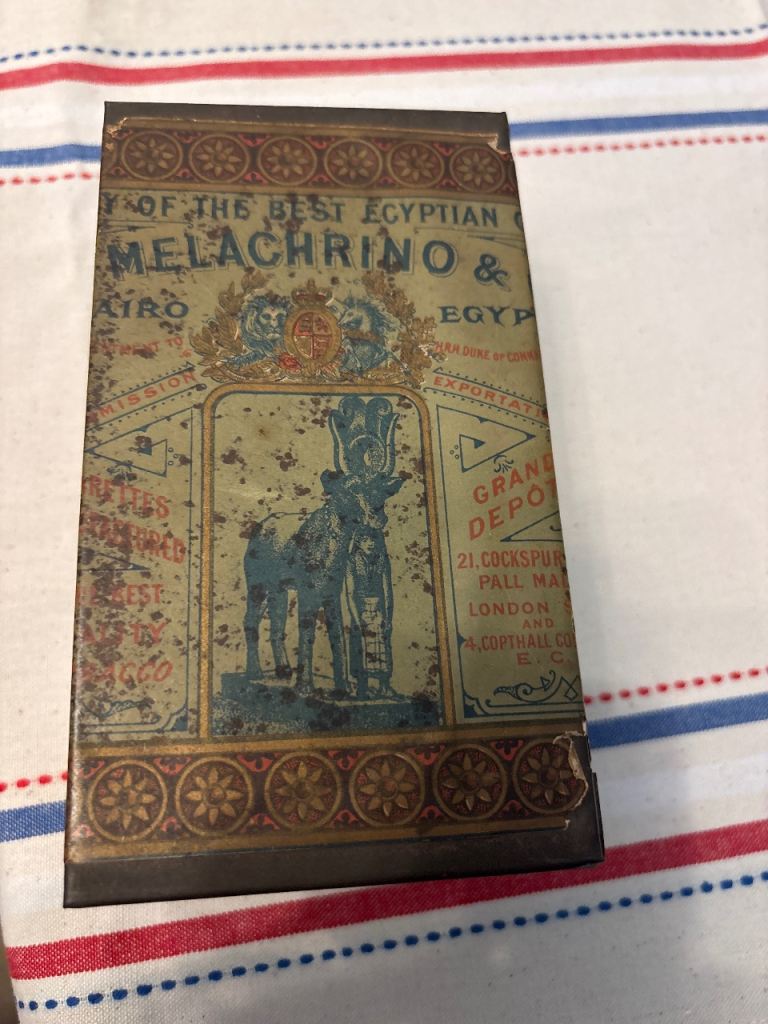 Vintage Egyptian Melachrino cigarette tin