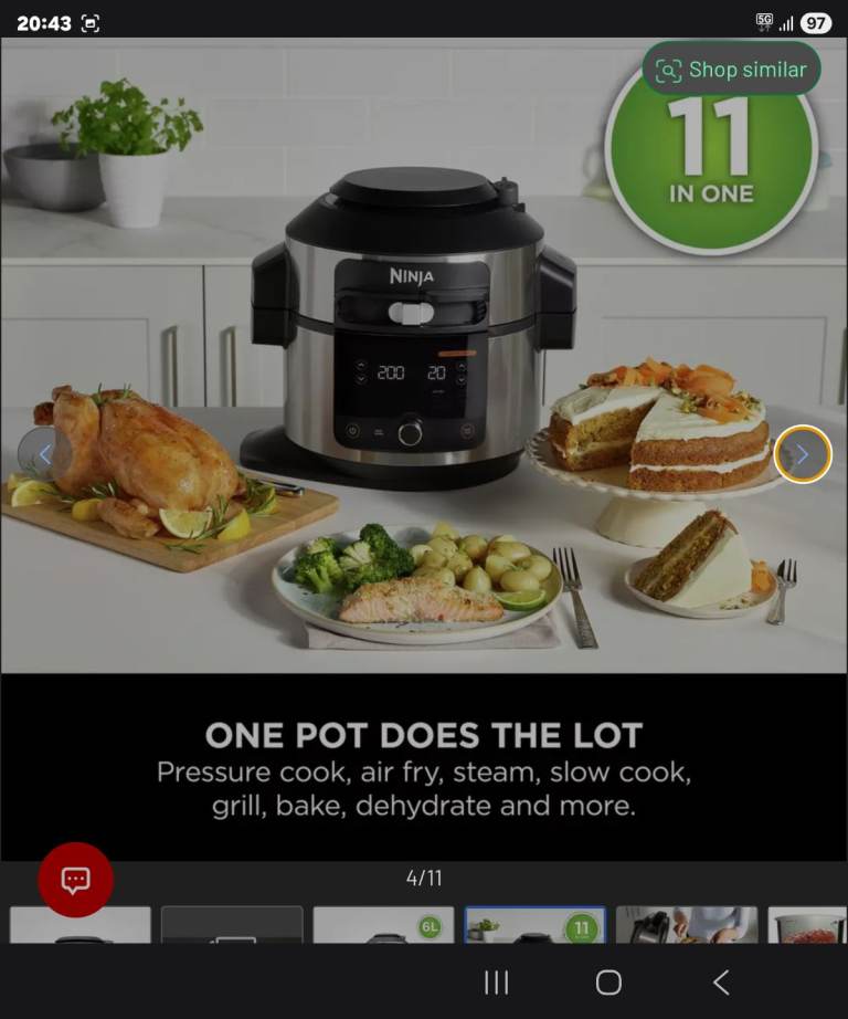 Ninja foodi 11 in 1 smartlid 6leter multi cooker brand new