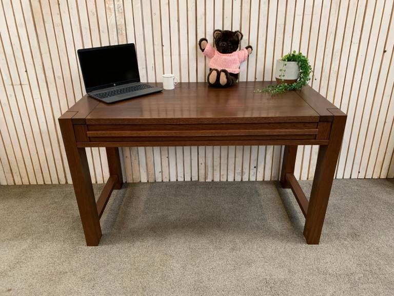 Oak Desk with Pull-Out Drawer and Fold-Down Front. (Mark & Spencer Sonoma) Quality!