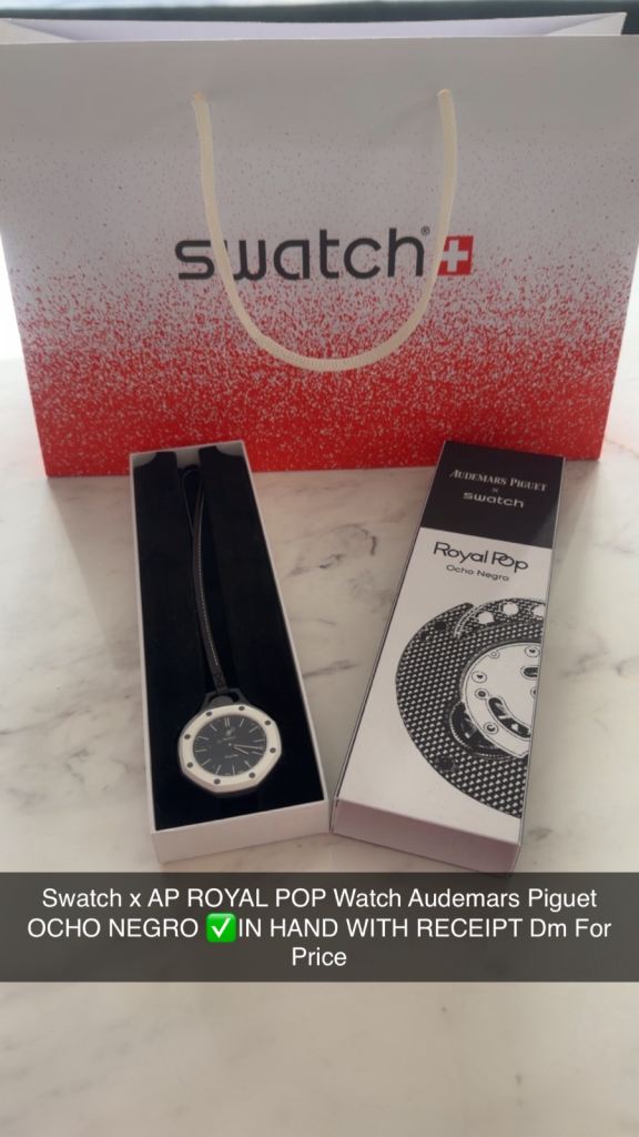 SWATCH X AUDEMARS PIGUET ROYAL POP OCHO NEGRO
