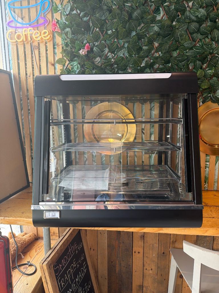 Black Commercial Display Warmer – Hot Food Counter