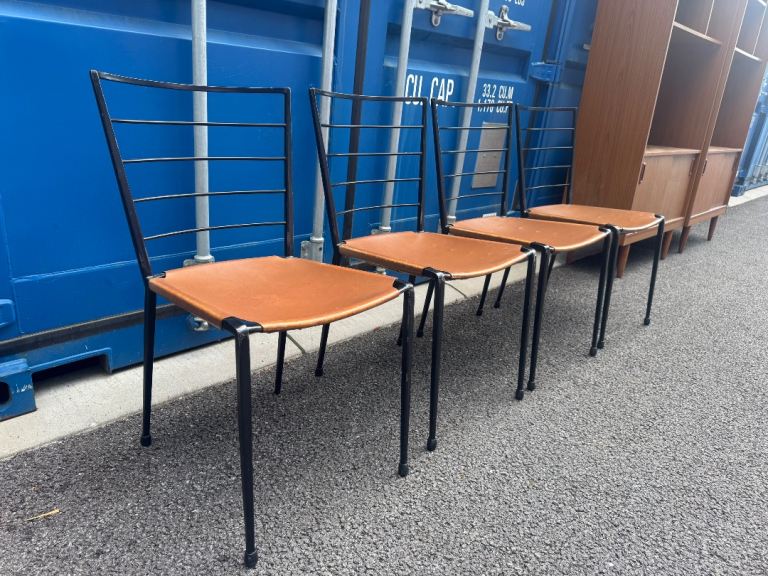 Vintage 4 Staples Ladderax Dining Chairs