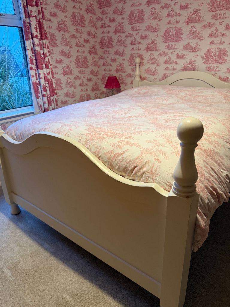 King sized bed frame, solid wood