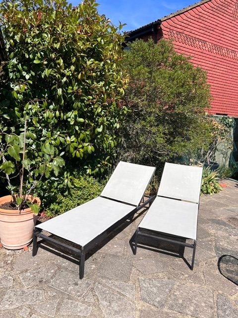 Pair of Garden Sun Loungers - , Good Condition
