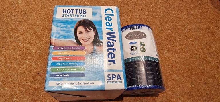 New hot tub starter kit + filter pack