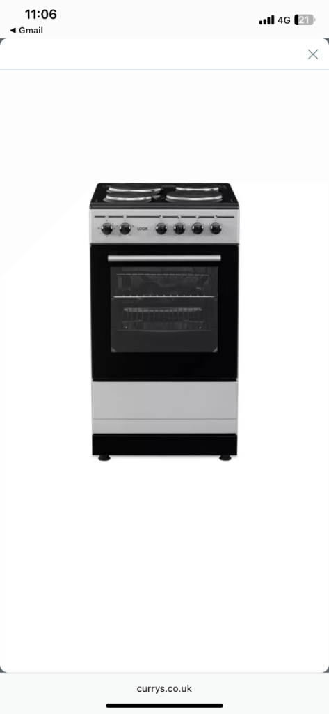 LOGIK Electric freestanding cooker brand nee still in packaging 