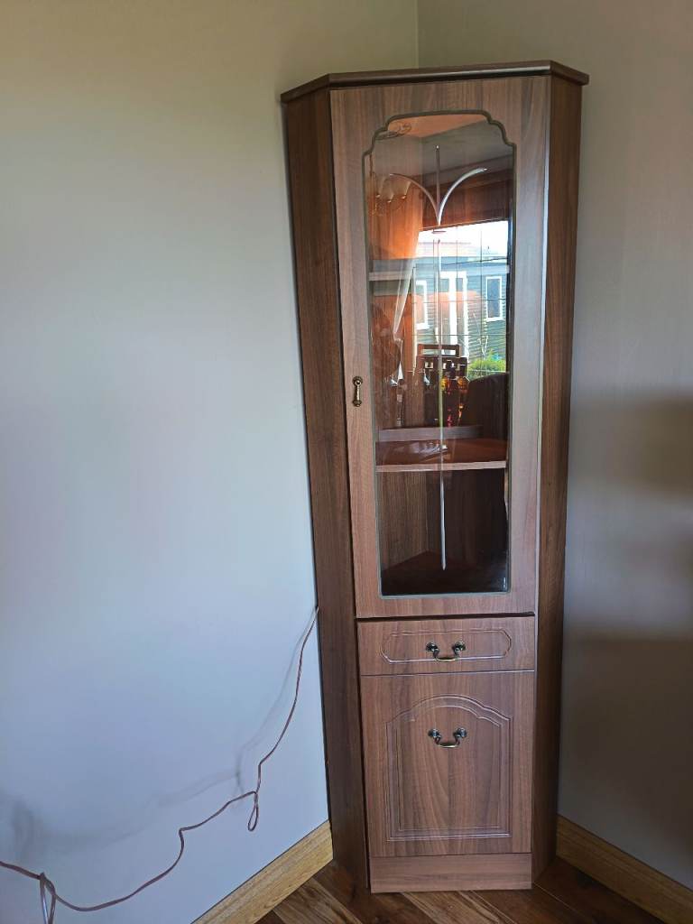 Corner Drinks Cabinet with Light