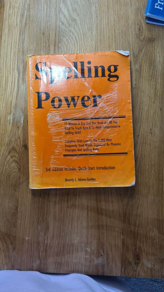 Spelling Textbook Age 8 to Adult 