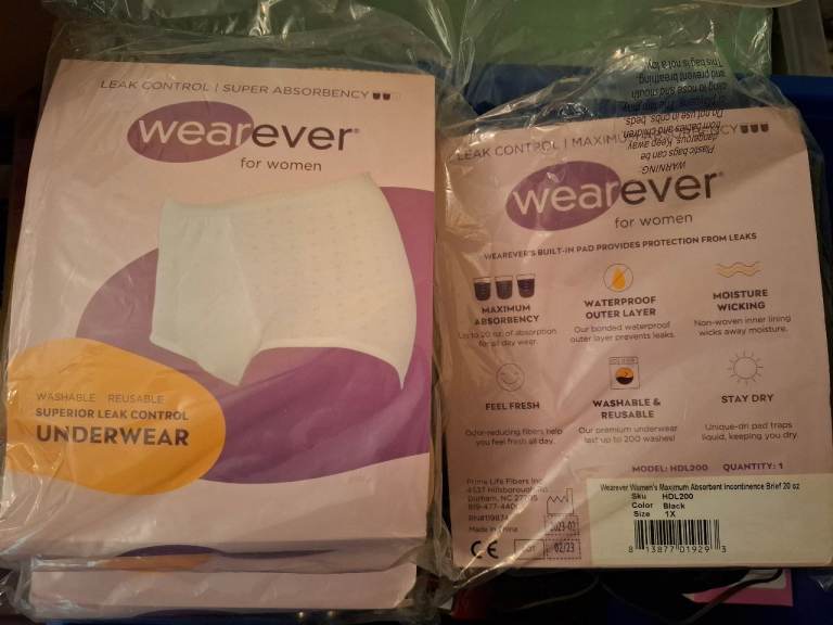 £5.00 each pan Incontinence Pants