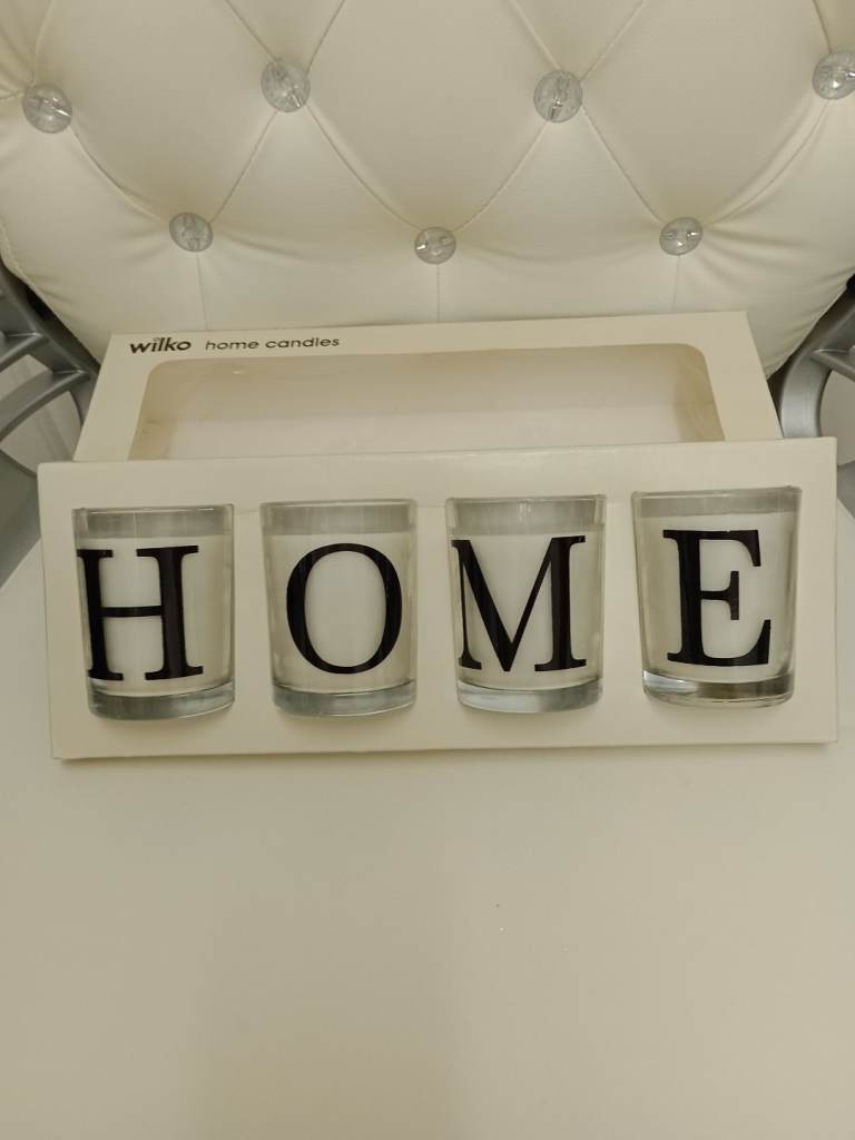 'H O M E' CANDLES SET (NEW)