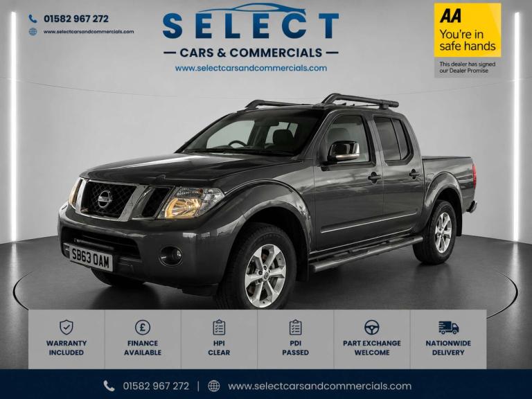 2014 Nissan Navara Double Cab Pick Up Tekna 2.5dCi 190 4WD Auto PICK UP DIESEL Automatic