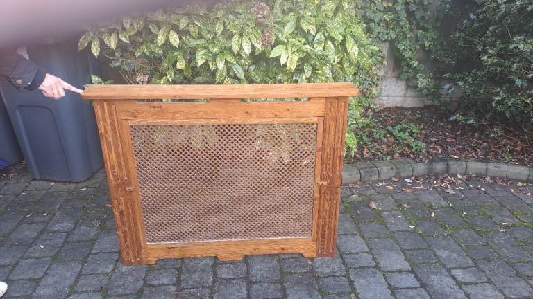 Hand crafted wooden radiator cover