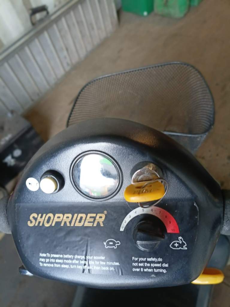 SHOPRIDER Mobility Scooter – Good Condition, Black