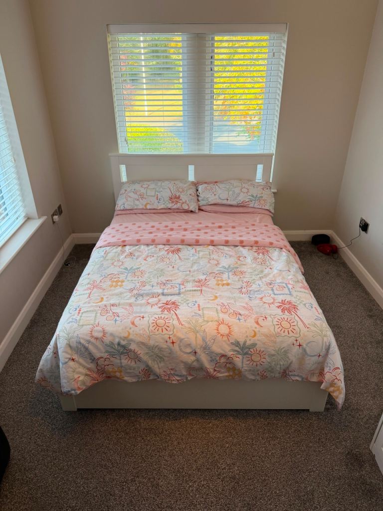 IKEA Queen Bed with mattress and Storage 