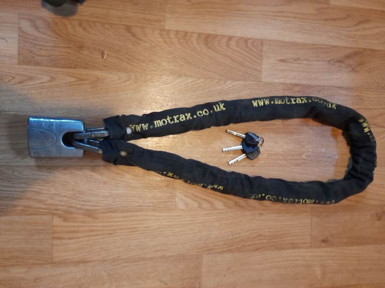 Motrax motorbike chain and lock
