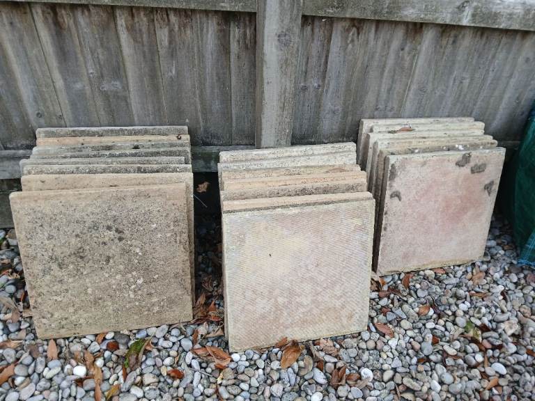 Used Garden Patio Paving Slabs - Grey Stone, £10.00 for Sale in ...