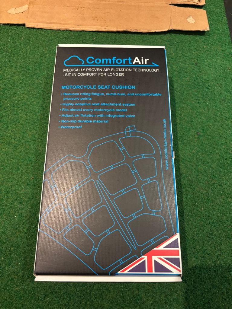 Cruiser style motorcycle seat air cushion 