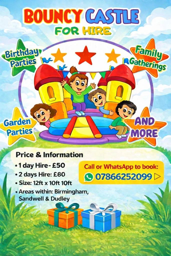 🎉🏰 BOUNCY CASTLE HIRE! 🏰🎉