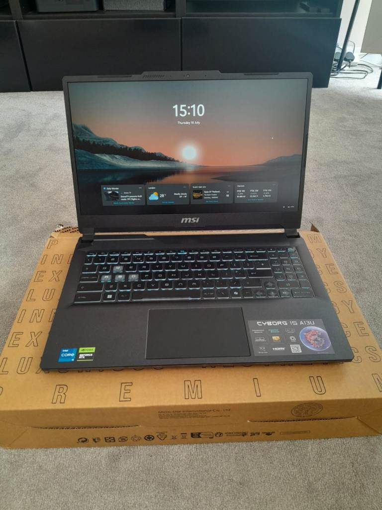 MSI Cyborg 15 A13UDX Gaming Laptop RTX 3050 16GB RAM