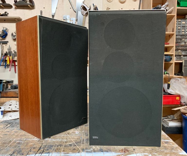 Vintage Bang & Olufsen Beovox S45-2 3 way Speakers