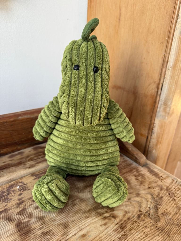 Discontinued Jelly Cat Green Cord Roy Dinosaur 