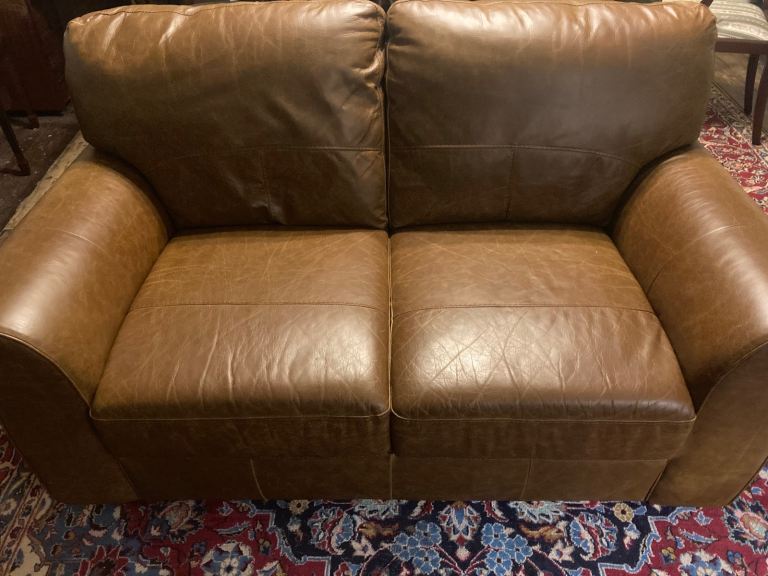 2-seater leather sofa
