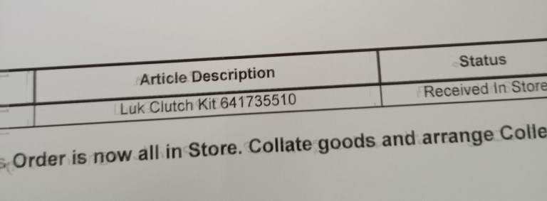 Brand new clutch 