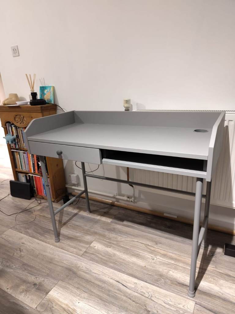 Grey Ikea Hauga Desk