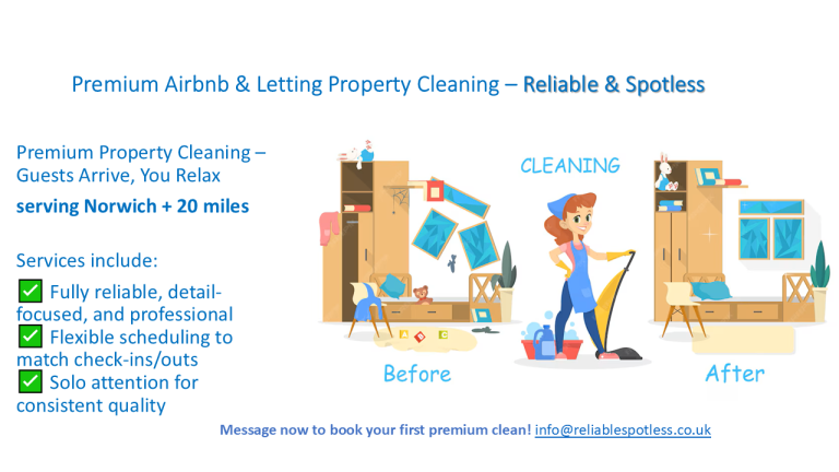 Premium Airbnb & Letting Property Cleaning  Reliable & Spotless