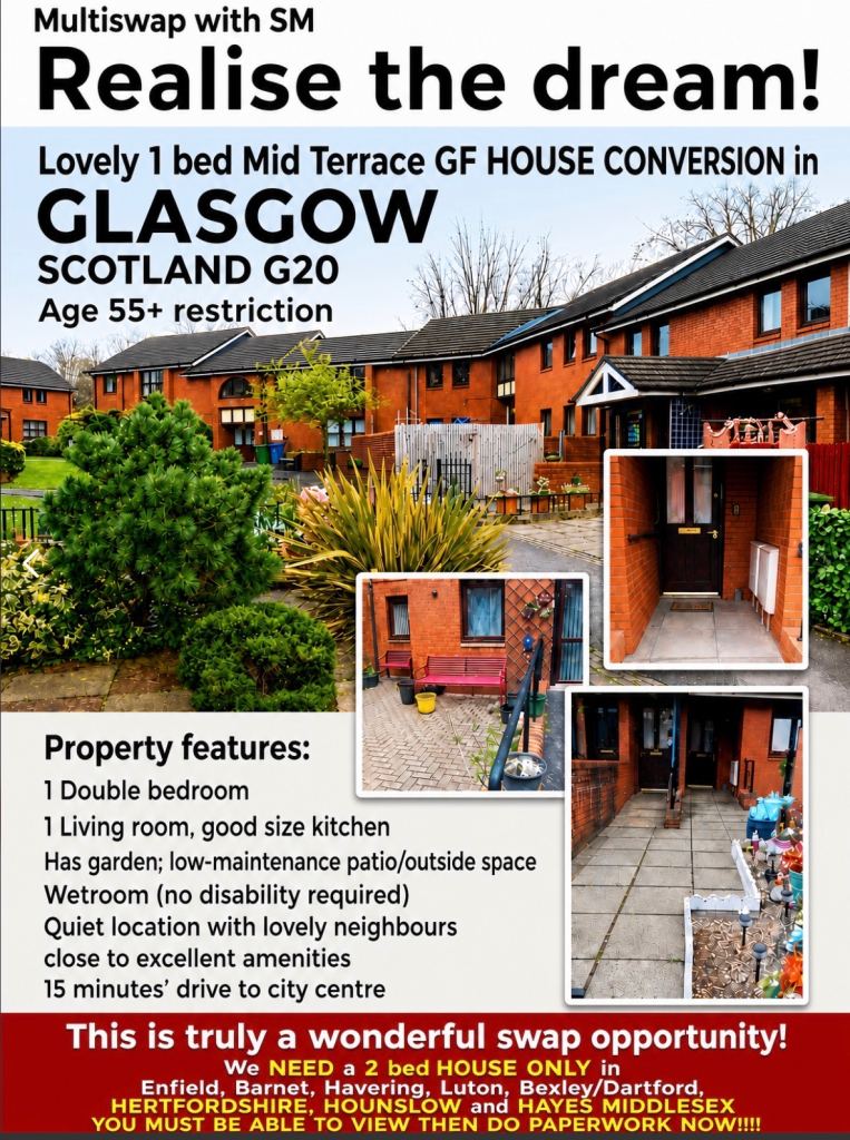 HOMESWAP ONLY!!!! Glasgow for… see advert