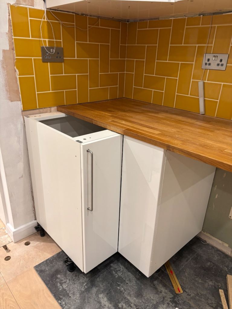 IKEA METOD KITCHEN UNIT BUNDLE - WITH RINGHULT WHITE GLOSS DOORS